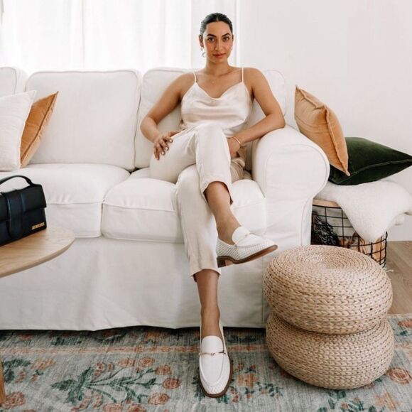 Sarto Franco Sarto Womens Eda Leather Slip On Loafers - Picture 3 of 8